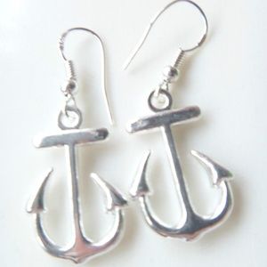 Nautical Anchor Earrings for Pierced Ears